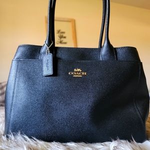 Coach Cross-grain Leather Carryall